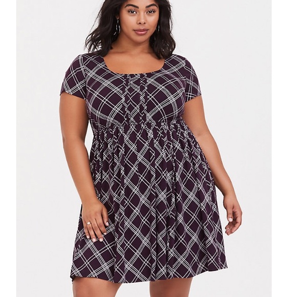 torrid Dresses & Skirts - Torrid Purple Plaid Dress